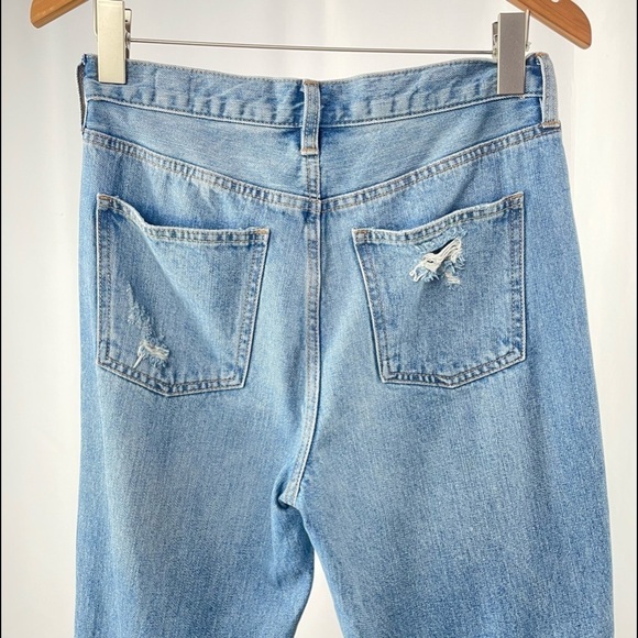 Free People We The Free Blossom Distressed Rigid Skinny Jeans in‎ Blue Size 28 - Picture 11 of 13